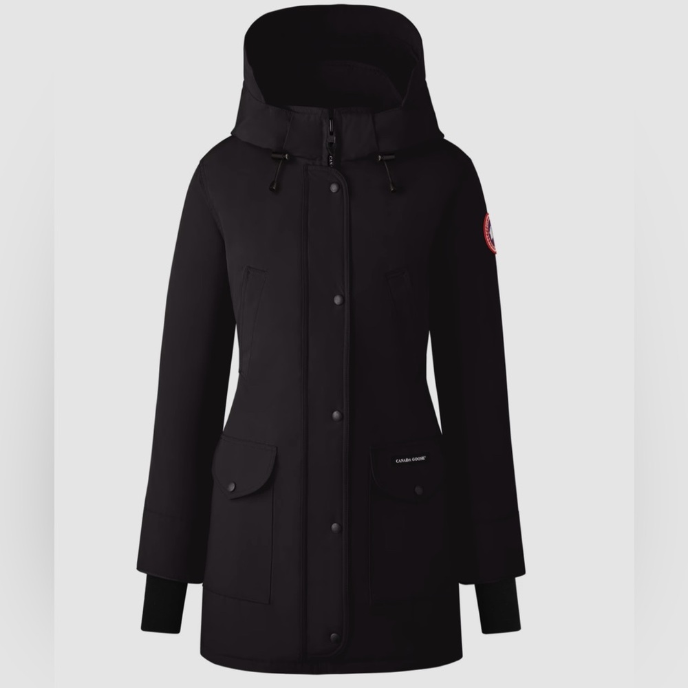Canada Goose Women's Trillium Parka - Black - 2XS (Fur Trim Hood Included)